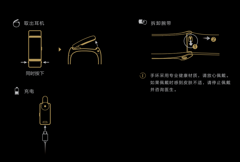 華為b2手環使用說明書