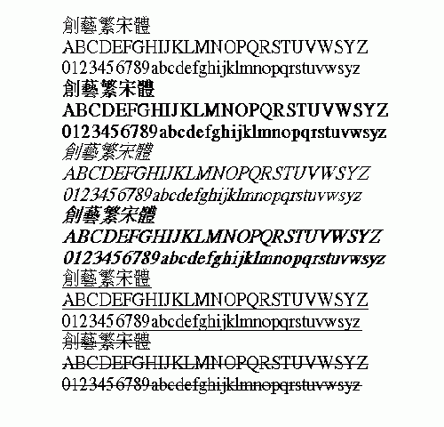 創藝繁宋體